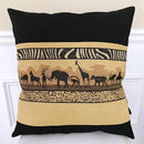African Safari Decorative cushions Pillow covers - Brown / Black - Afrilege