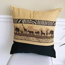 African Safari Decorative Pillow cushions - Brown / Black - Afrilege