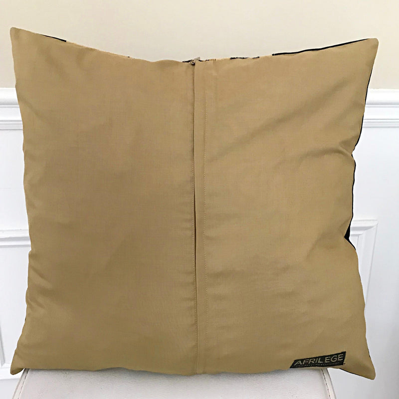 African Safari Decorative Pillow cushions - Brown / Black - Afrilege