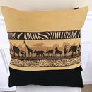 African Safari Decorative Pillow cushions - Brown / Black - Afrilege