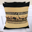African Safari Theme Decorative Pillow cushions - Brown / Black - Afrilege