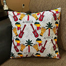 Jamai African Print Decorative Cushion Pillow Covers- 2 SIDES & 2 PRINTS - Afrilege