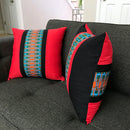 Jayde African Print Decorative Pillow cushions - Red / Black / Green - Afrilege