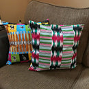 Lulu African Print Decorative Cushion Pillow Covers - 2 SIDES & 2 PRINTS - Afrilege