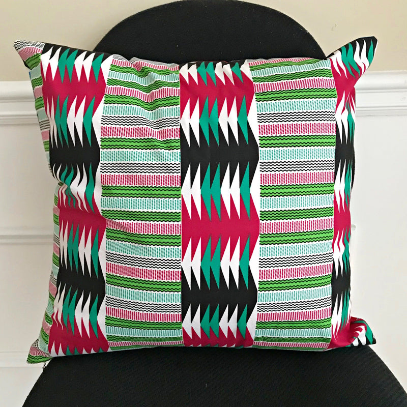 Penina African Print Decorative Cushion Pillow Covers- 2 SIDES & 2 PRINTS - Afrilege