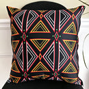 Toghu African Print Decorative Pillow cushions - Red / Black / Orange - Afrilege