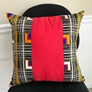 Zarah African Print decorative cushions - Red - Afrilege