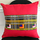 Zarah African Print decorative cushions - Red - Afrilege