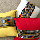 Zarah African Print decorative cushions - Red - Afrilege