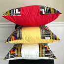 Zarah African Print decorative cushions - White - Afrilege