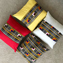 Zarah African Print decorative cushions - White - Afrilege