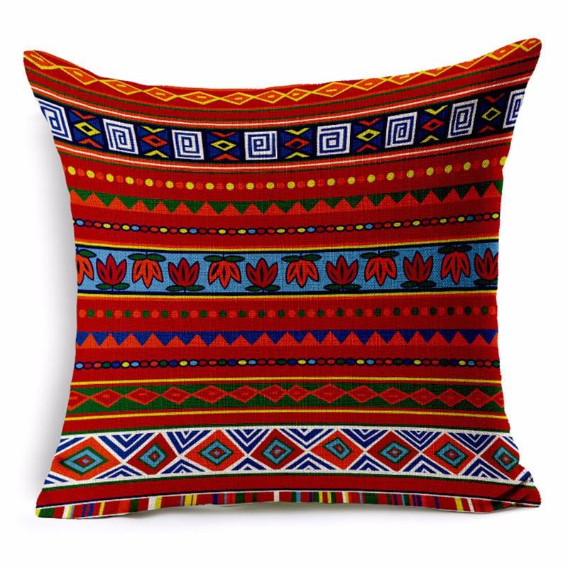 African Bohemian Pillow Covers - Red - Afrilege
