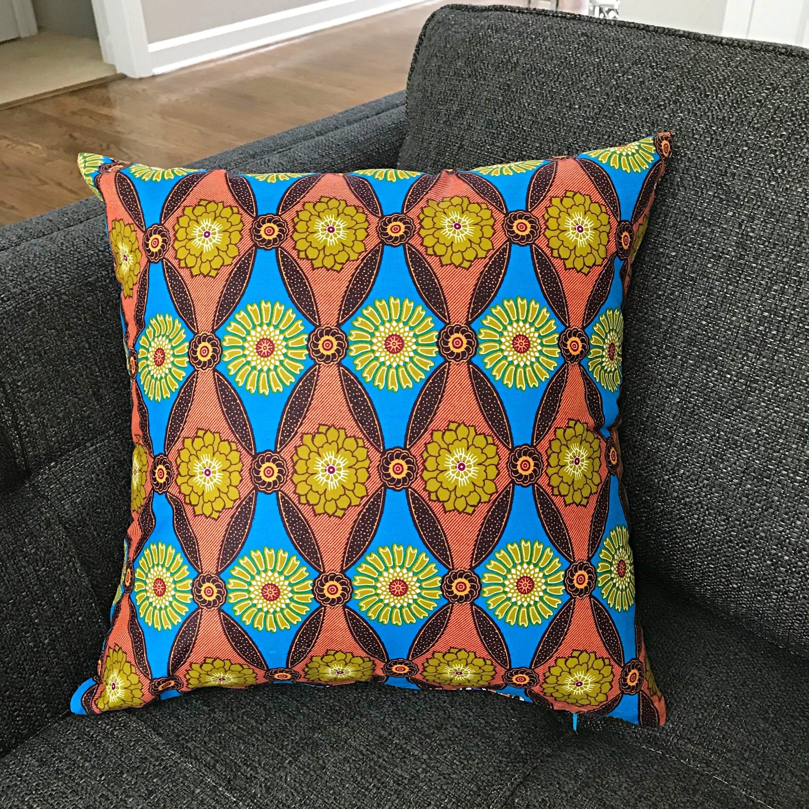 African Print TwoSided Throw Pillow Covers 2 SIDES & 2 PRINTS Afrilege