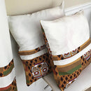 Salama African Print Afritude Pillow Covers - Brown - Afrilege