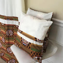 Salama African Print Afritude Pillow Covers - Brown - Afrilege