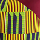 Sheena Kente African Print Afritude Pillow Covers - Yellow, green & purple - Afrilege