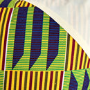 Sheena Kente African Print Afritude Pillow Covers - Yellow, green & purple - Afrilege