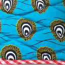 Reversible African Print Dining Placemats / Ankara Table Mats ( Brown / Green) - Afrilege