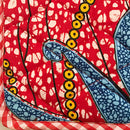 Reversible African Print Dining Placemats / Ankara Table Mats ( Brown / Red) - Afrilege