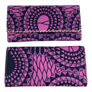 Ada African print Clutch / Ankara Purse Wallet - Pink - Afrilege