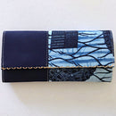 Akin African print Purse Wallet - Blue - Afrilege