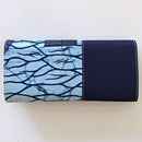 Akin African print Purse Wallet - Blue - Afrilege