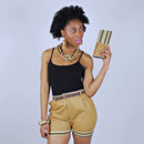 Aveye African print Ankara Purse Wallet - Brown - Afrilege