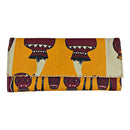 Chike African print Purse Wallet - Orange - Afrilege