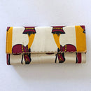 Chike African print Purse Wallet - Orange - Afrilege