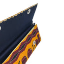 Chike African print Purse Wallet - Orange - Afrilege