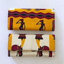 Chike African print Purse Wallet - Orange - Afrilege