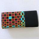 Hadja African print Purse Wallet - Black / Red - Afrilege
