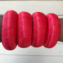 Red African Print Bangle Bracelets - Afrilege