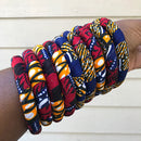 African Print Bangle Bracelets - Afrilege