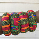 Neela African Print Bangle Bracelets - Afrilege