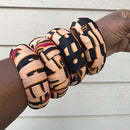 Bana African Print Bangle Bracelets - Afrilege