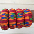 Neela African Print Bangle Bracelets - Afrilege