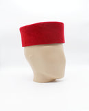 Red velvet hat for men - Afrilege