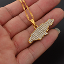 Jamaica Map Pendant Necklace - Afrilege