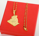 Algeria  Map Pendant Necklace - Afrilege