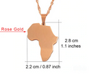 Africa map Pendant necklace - Afrilege