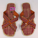 African Handmade Raffia Fibers Men's Sandals - Afrilege