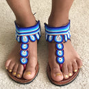 African Maasai Beaded Women's Sandals - Afrilege