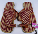 African Raffia Fibers Men's Sandals SIZE 11.5 - Afrilege