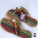 African Raffia Fibers Women's Sandals SIZE 8.5 - Afrilege