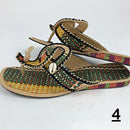 African Raffia Fibers Women's Sandals SIZE 8.5 - Afrilege