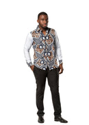 African Femi Men Long Sleeve Shirt - Afrilege