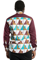 Imari African Men Long Sleeve Shirt - Afrilege