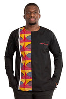 Aruna Long Sleeves African Print Men Shirt - Afrilege