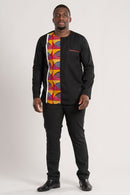 Aruna Long Sleeves African Print Men Shirt - Afrilege
